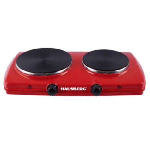 Plaque Electrique HAUSBERG 2 Feux -2500W - Rouge (HB-520RS) Plaque Electrique HAUSBERG 2 Feux -2500W - Rouge (HB-520RS)